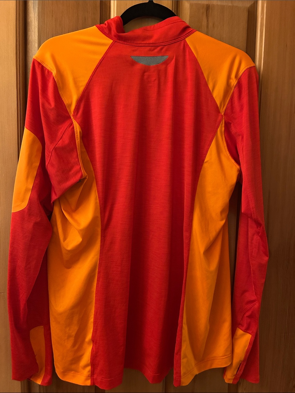 REI Red and Orange Women's Half-Zip Active Pullover - Picture 8 of 13